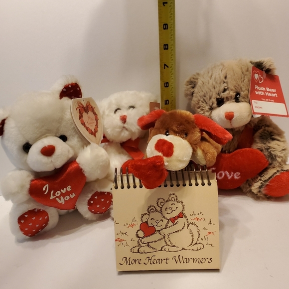 🧸💝📅🗓 Valentine's Day Bears & dog w/ Calendar - Picture 2 of 8